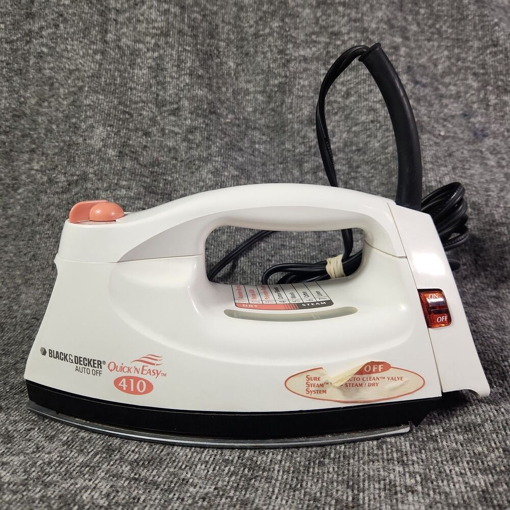 Black and Decker Quick N Easy 410 Iron Steam 7 Settings Auto Off VGC